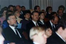yleisöä salissa